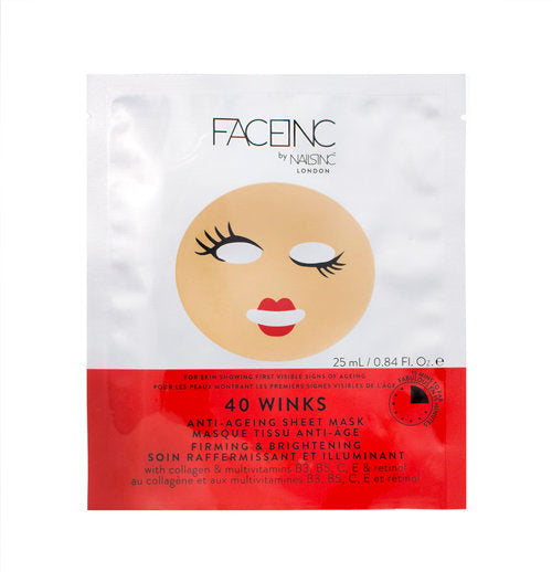 Face inc by Nails inc 40 Winks Anti-Ageing Sheet Mask