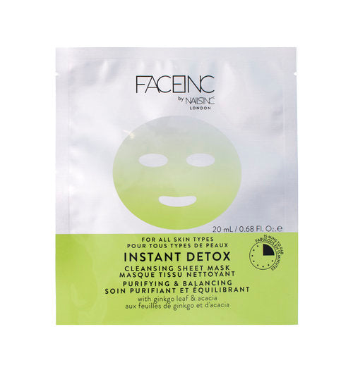 Face inc by Nails inc Instant Detox Cleansing Sheet Mask