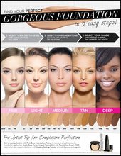 Load image into Gallery viewer, Gorgeous Cosmetics Base Perfect Foundation
